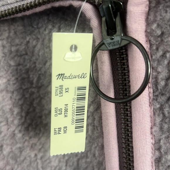 Polartec® Fleece Half-Zip Jacket by Madewell never been worn with tags - Picture 12 of 12